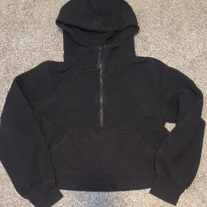 Lululemon Scuba Black Half-Zip Hoodie